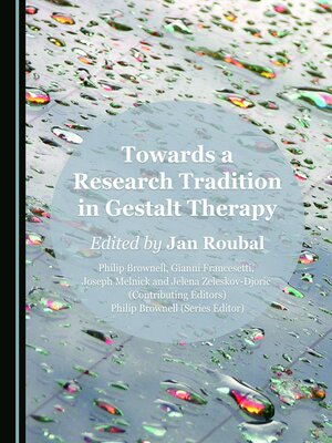 cover image of Towards a Research Tradition in Gestalt Therapy